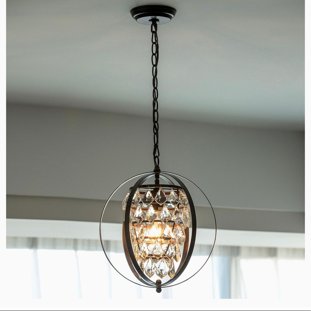 PAPAYA Globe Crystal Chandelier
